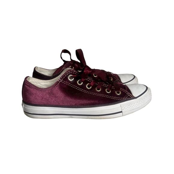 Converse Other - Converse Unisex Chuck Taylor All Star Velvet Purple Burgandy Shoes US M 7 US W 9